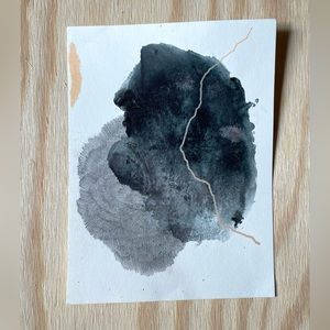 Mixed media abstract art